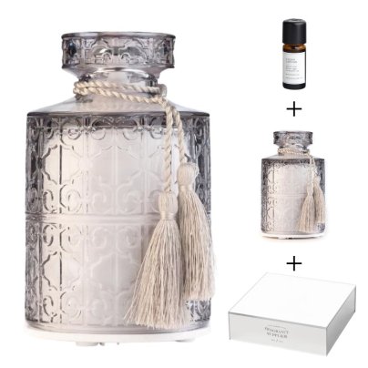 Aroma Diffuser Tassel Grey Edition + mirror + scent