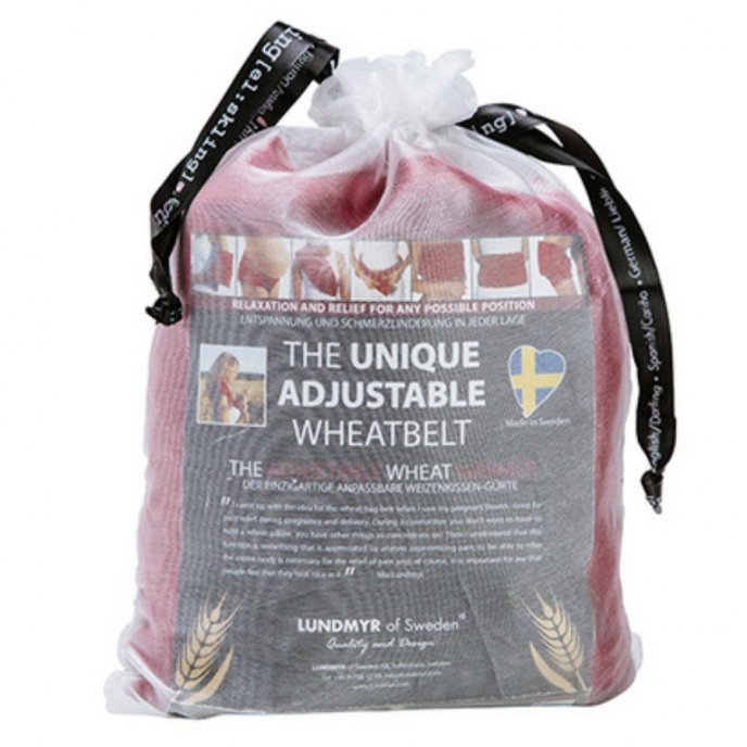 Vetebälte med kardborre röd