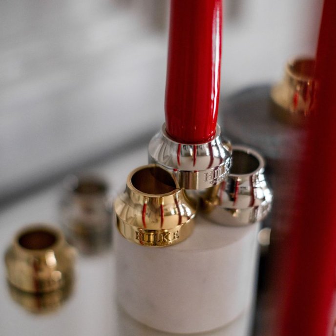 Hilke Ljusstake | Piccolo No2 | Förnicklad Mässing