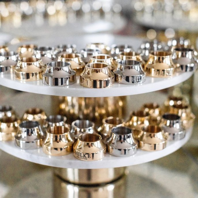 Hilke Ljusstake | Piccolo No2 | Förnicklad Mässing