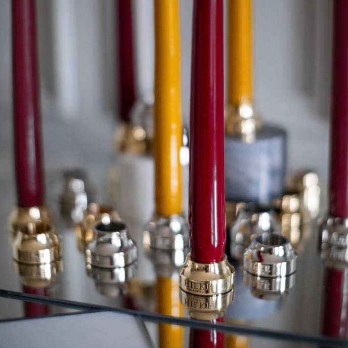 Hilke Ljusstake | Piccolo No2 | Förnicklad Mässing