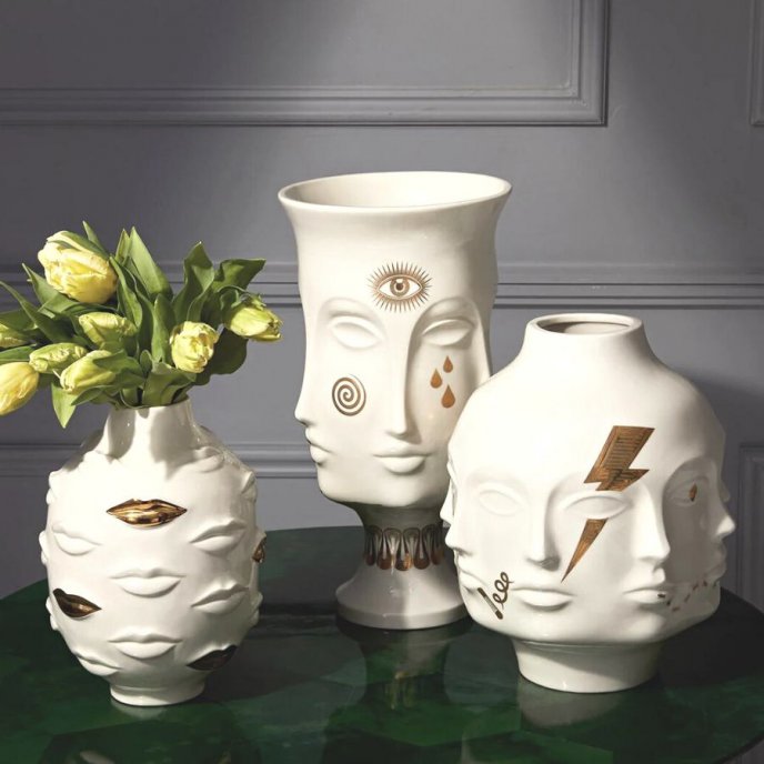 Gilded Dora Maar Vase Large Jonathan Adler