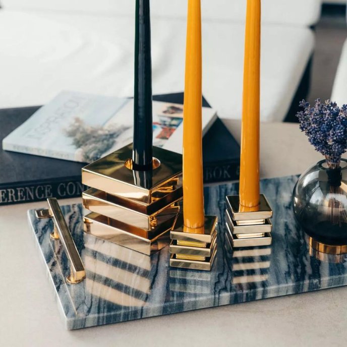 Tray Marble Hilke Collection