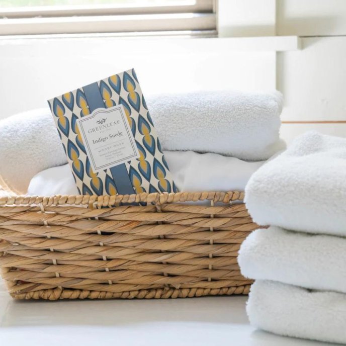 Greenleaf Sachet - Indigo Suede