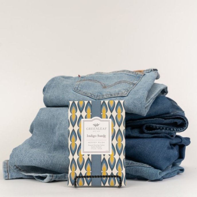 Greenleaf Sachet - Indigo Suede
