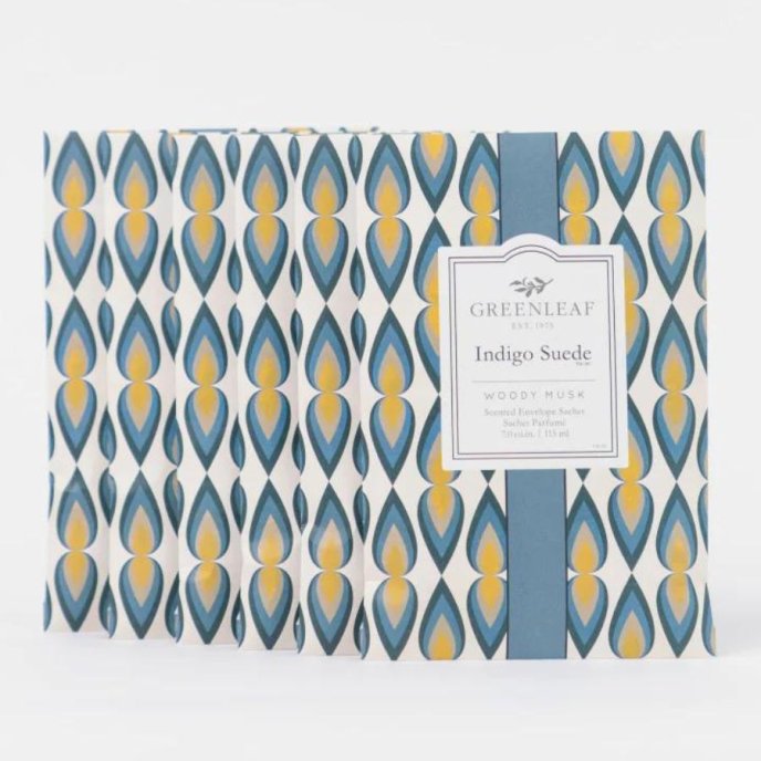 Greenleaf Sachet - Indigo Suede