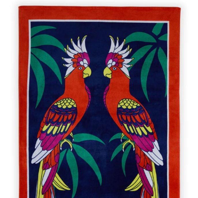 Jonathan Adler Parrots Beach Towel