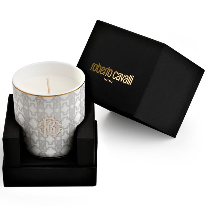 Doftljus | Roberto Cavalli | White Monogram Gold