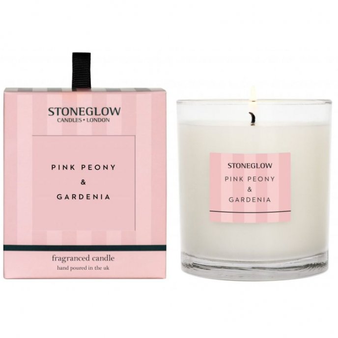 Doftljus Pink peony & Gardenia Stoneglow