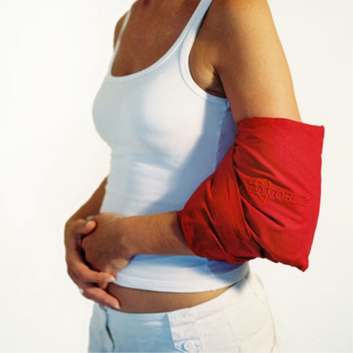 Vetebälte med kardborre röd