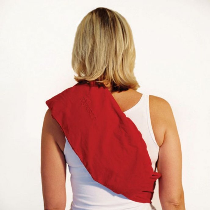 Vetebälte med kardborre röd