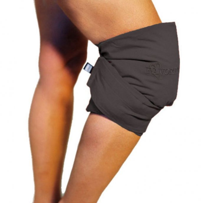 Vetebälte med kardborre Svart