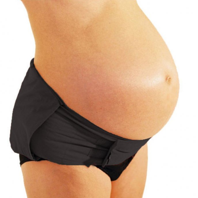 Vetebälte med kardborre Svart