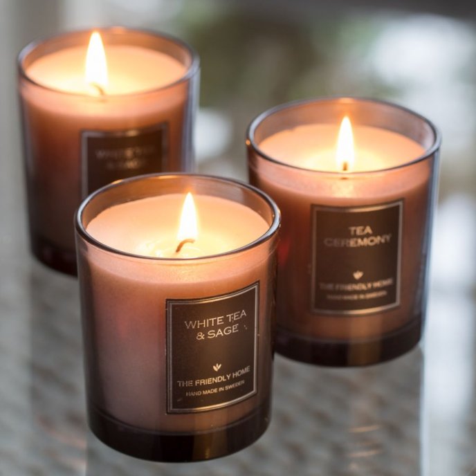 Doftljus | White Tea & Sage | Smoke Elegance